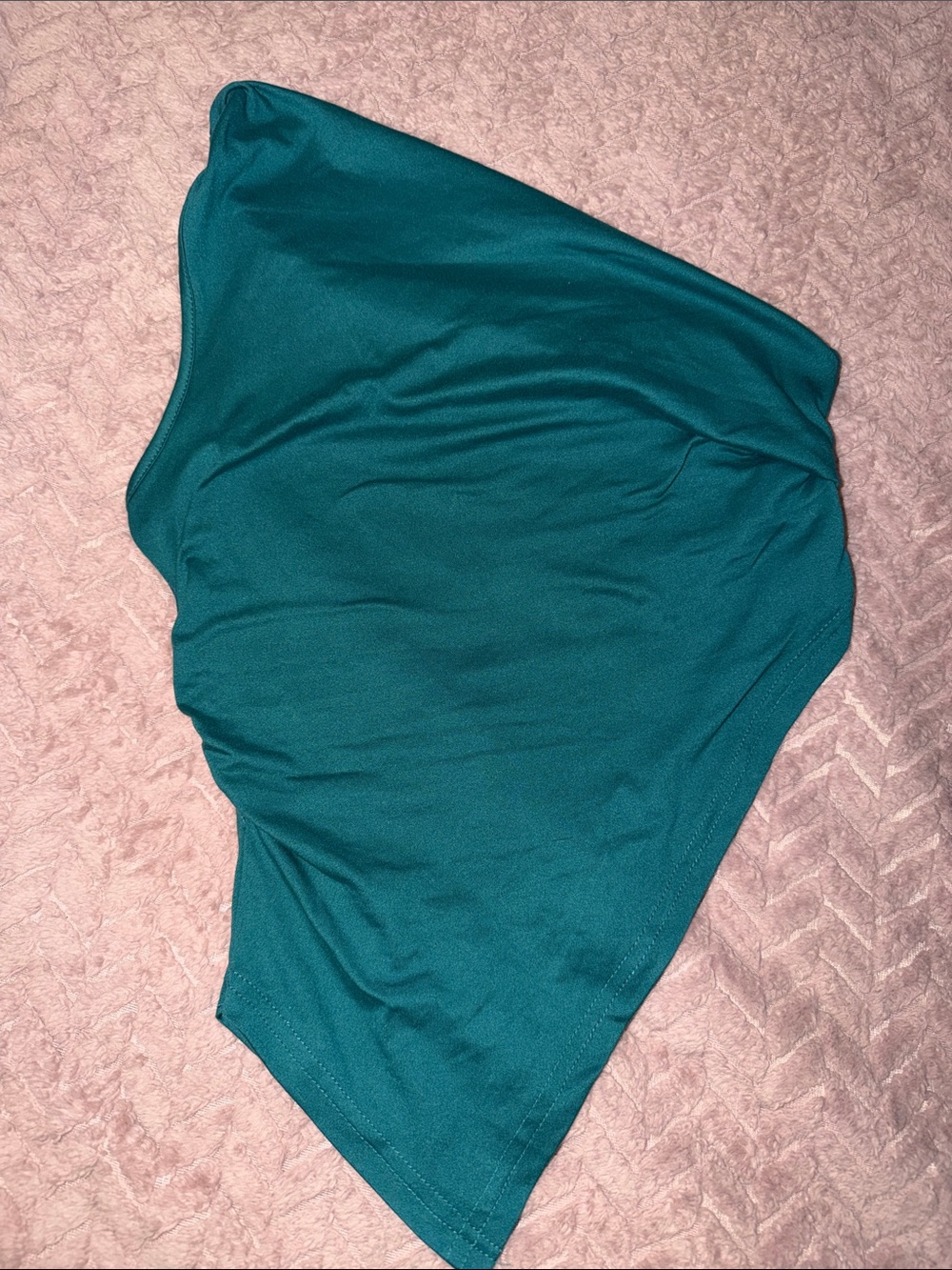 Teal Asymmetric Women's Top